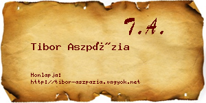 Tibor Aszpázia névjegykártya
